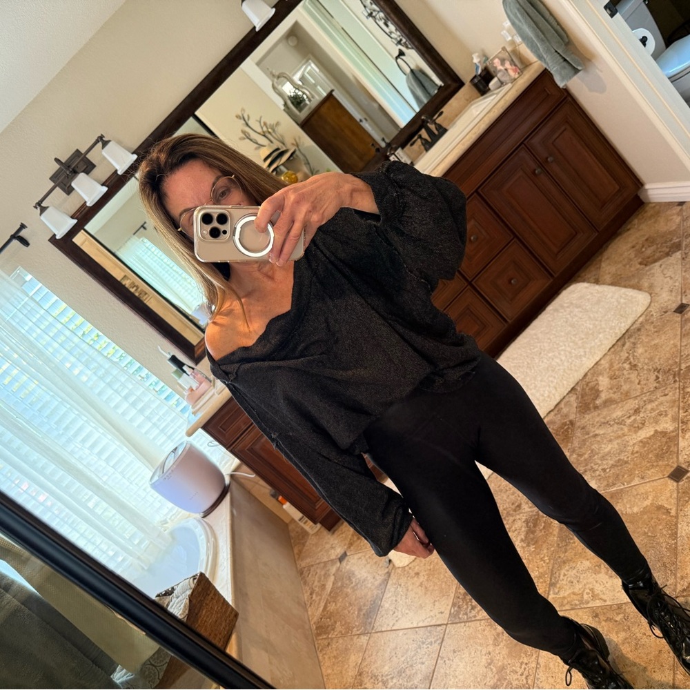 We The Free Black Knit top - Picture 2 of 5